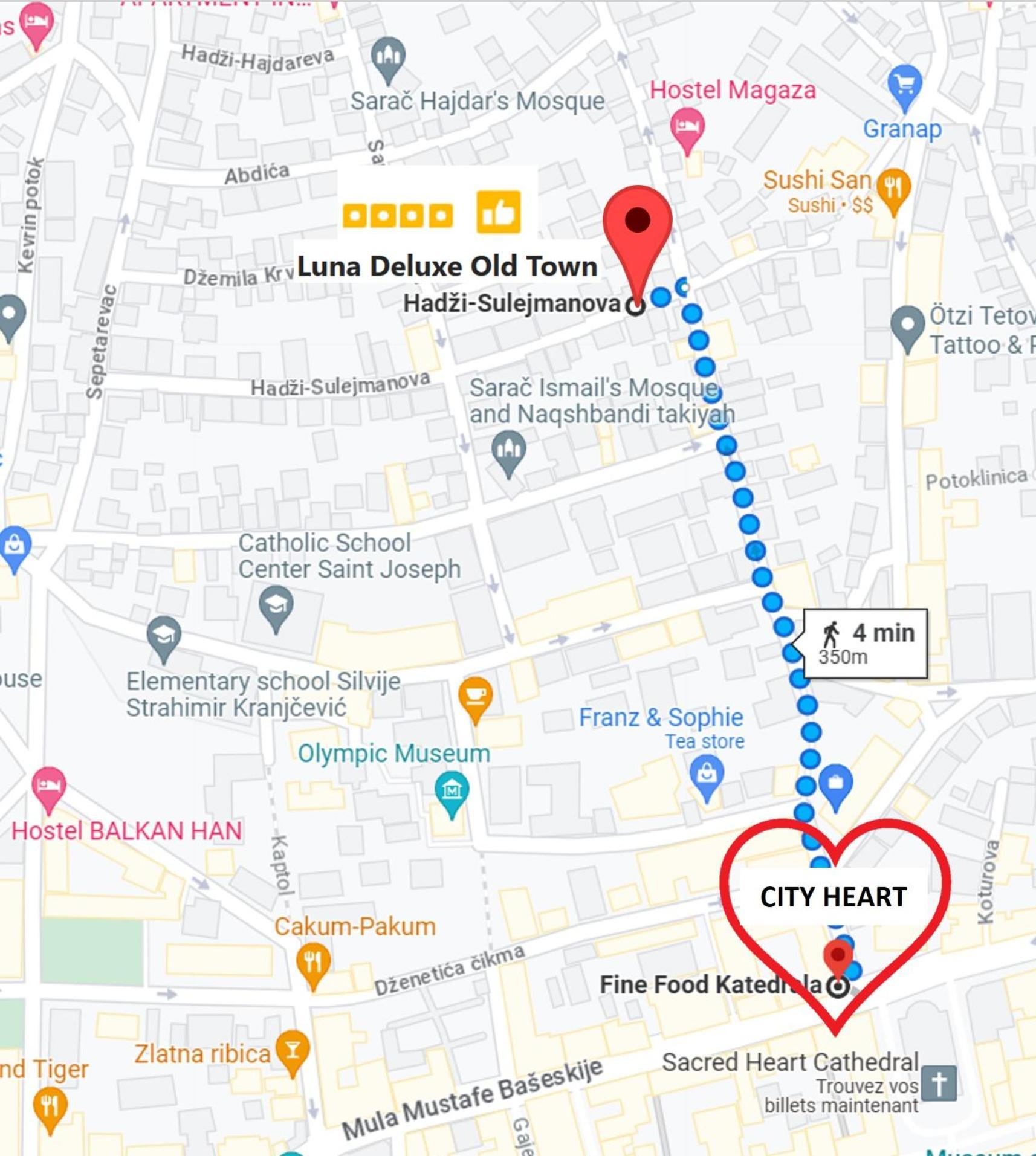 Luna Deluxe City Center & Free Parking ซาราเยโว ภายนอก รูปภาพ